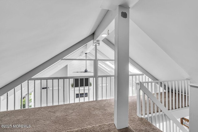 32 Blackbriar Dr, Colts Neck, NJ 07722 - staircase with carpet flooring and a ceiling fan