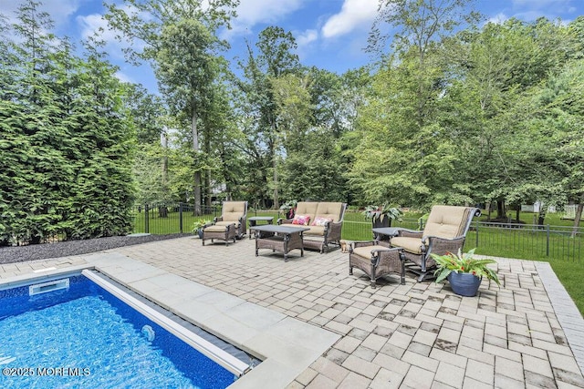 32 Blackbriar Dr, Colts Neck, NJ 07722 - view of pool featuring an outdoor living space and a patio area