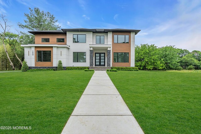 1423 Anthony Ct, Toms River, NJ 08753 - view of front of property featuring a front lawn and stucco siding