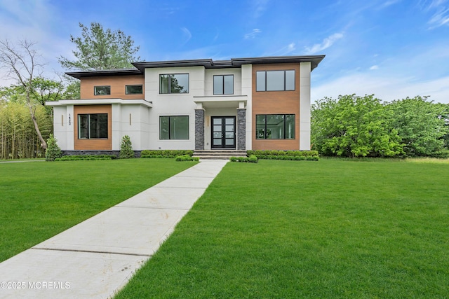 1423 Anthony Ct, Toms River, NJ 08753 - view of front facade with a front yard and stucco siding