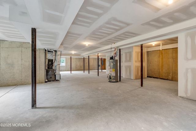 1423 Anthony Ct, Toms River, NJ 08753 - basement with water heater and heating unit