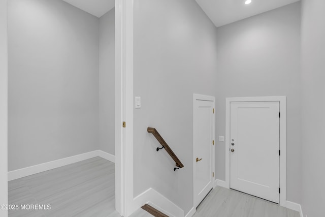 1423 Anthony Ct, Toms River, NJ 08753 - staircase with wood finished floors and recessed lighting