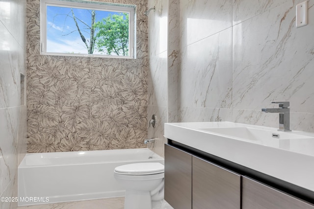 1423 Anthony Ct, Toms River, NJ 08753 - full bathroom with vanity and shower / washtub combination