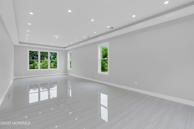 1423 Anthony Ct, Toms River, NJ 08753 - empty room featuring a raised ceiling and recessed lighting