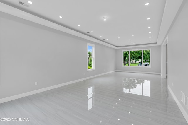 1423 Anthony Ct, Toms River, NJ 08753 - unfurnished room with a tray ceiling and recessed lighting