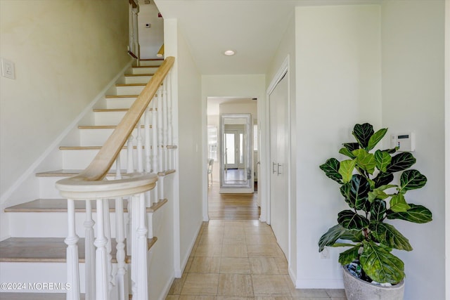 12 Harbor Ct, West Long Branch, NJ 07764 - hallway with stairs and recessed lighting