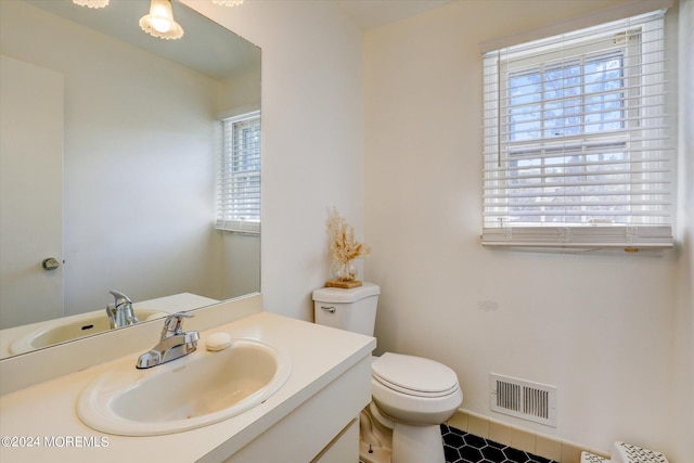 12 Harbor Ct, West Long Branch, NJ 07764 - bathroom with vanity and tile patterned flooring