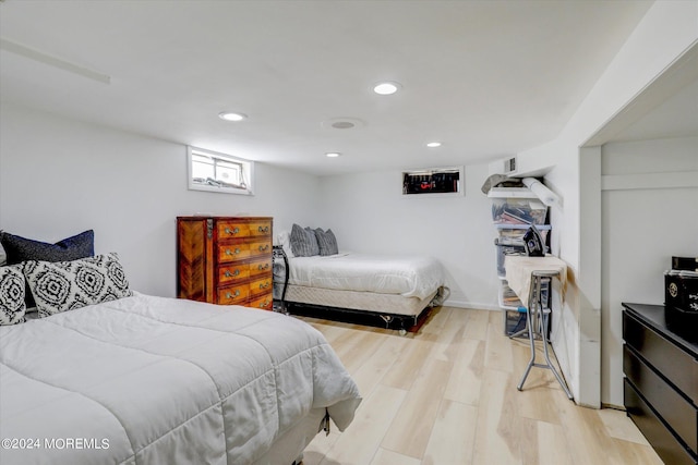 12 Harbor Ct, West Long Branch, NJ 07764 - bedroom featuring light wood-style floors and recessed lighting