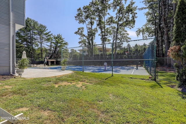 12 Harbor Ct, West Long Branch, NJ 07764 - view of tennis court featuring community basketball court