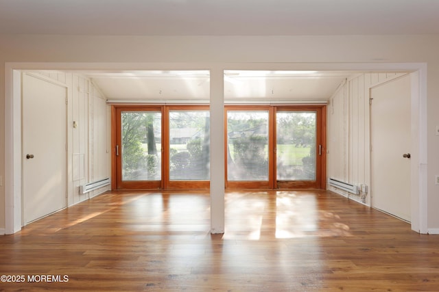 33 Claremont Ct, Red Bank, NJ 07701 - empty room featuring a baseboard radiator and wood finished floors