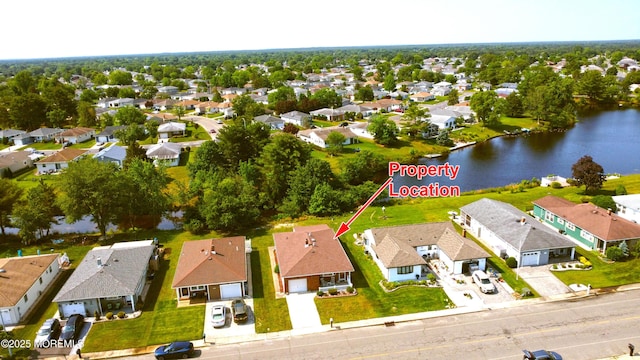 861 Jamaica Blvd, Toms River, NJ 08757 - aerial perspective of suburban area featuring a large body of water