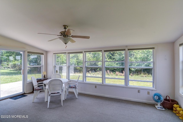 861 Jamaica Blvd, Toms River, NJ 08757 - sunroom with healthy amount of natural light, carpet, and lofted ceiling