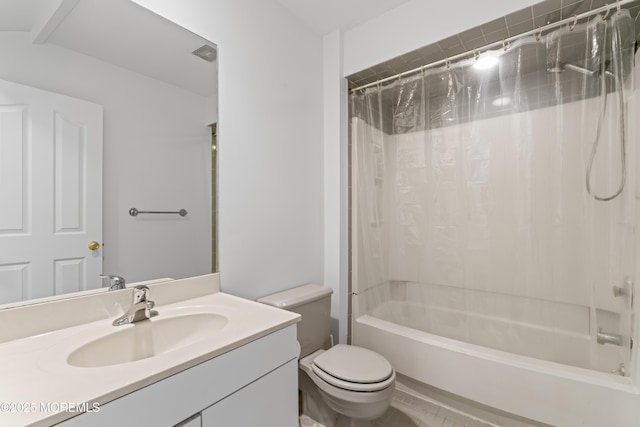 255 Shore Dr Unit 8, Highlands, NJ 07732 - bathroom featuring vanity and shower / bath combo with shower curtain