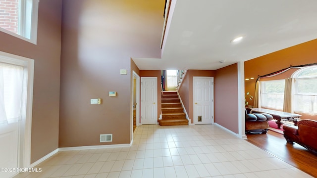 5 Samantha Dr, Monroe, NJ 08831 - entrance foyer with plenty of natural light, stairs, recessed lighting, and a high ceiling