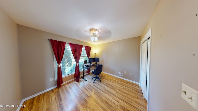 5 Samantha Dr, Monroe, NJ 08831 - home office with light wood-style floors and baseboards
