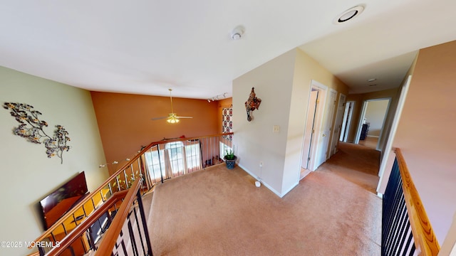 5 Samantha Dr, Monroe, NJ 08831 - corridor featuring an upstairs landing, carpet floors, and vaulted ceiling
