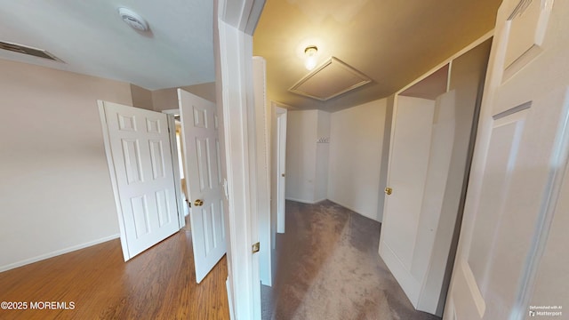 5 Samantha Dr, Monroe, NJ 08831 - hall with attic access and wood finished floors