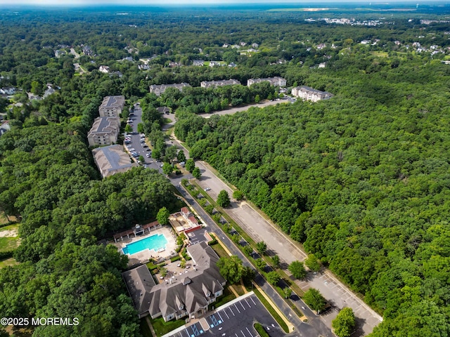 632 Sophee Ln, Lakewood, NJ 08701 - aerial overview of property's location with a heavily wooded area
