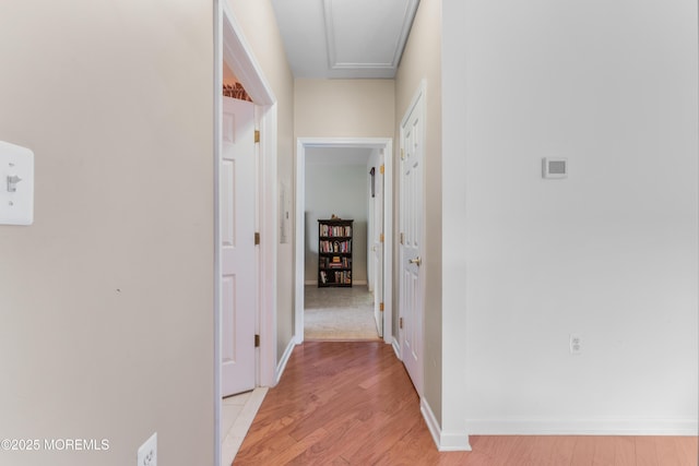 632 Sophee Ln, Lakewood, NJ 08701 - hall featuring light wood-style floors and baseboards