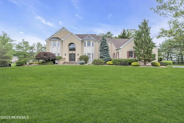 329 Valley View Cir, Freehold, NJ 07728 - view of front facade with a front lawn