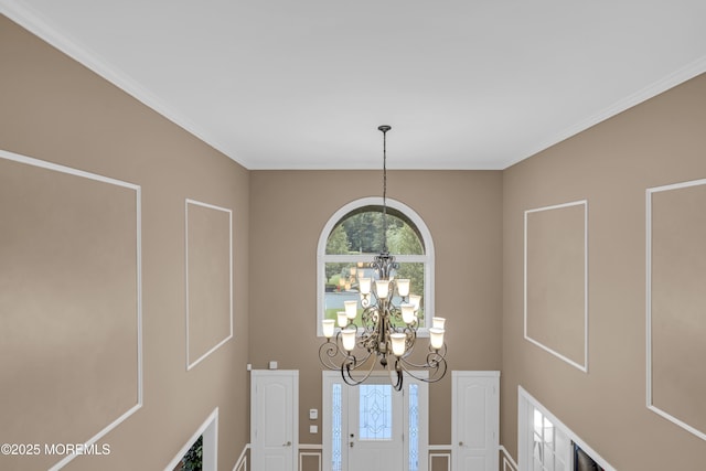 329 Valley View Cir, Freehold, NJ 07728 - detailed view of a chandelier and ornamental molding