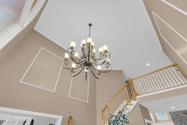329 Valley View Cir, Freehold, NJ 07728 - detailed view of a chandelier and ornamental molding