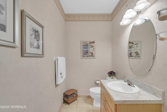 329 Valley View Cir, Freehold, NJ 07728 - bathroom with vanity and tile patterned floors