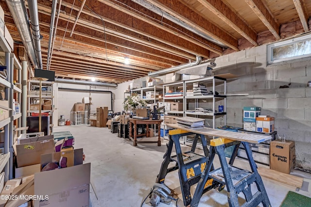 329 Valley View Cir, Freehold, NJ 07728 - unfinished basement featuring a workshop area