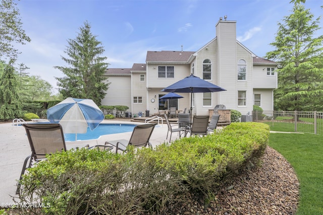 329 Valley View Cir, Freehold, NJ 07728 - view of pool with a patio area and outdoor dining area
