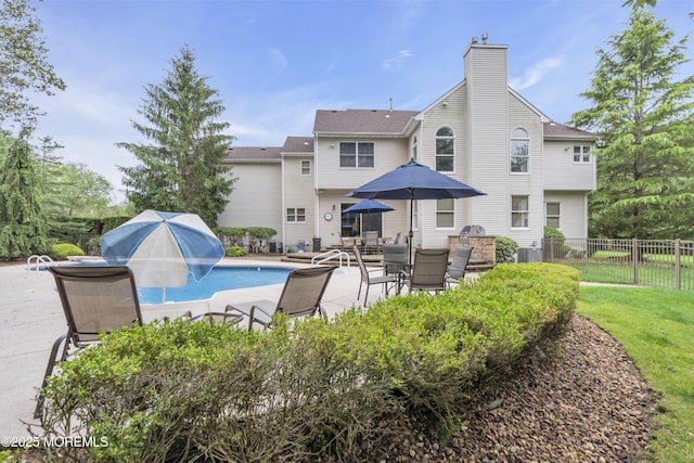 329 Valley View Cir, Freehold, NJ 07728 - view of pool featuring a patio area and outdoor dining space