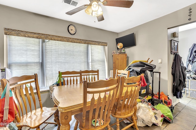 74 Fieldcrest Way, Hazlet, NJ 07730 - dining area featuring tile patterned flooring, healthy amount of natural light, and ceiling fan