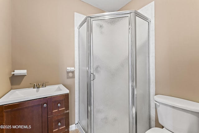 76 9th St, Belford, NJ 07718 - bathroom featuring a stall shower and vanity