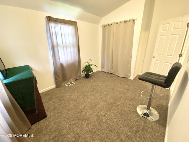 451 Brookside Ave, Laurence Harbor, NJ 08879 - sitting room with vaulted ceiling and carpet floors
