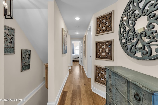 14 Seadrift Ave, Highlands, NJ 07732 - hallway with wood finished floors and recessed lighting
