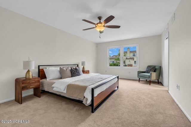 8 Eunice Ter, West Long Branch, NJ 07764 - bedroom featuring light carpet and ceiling fan