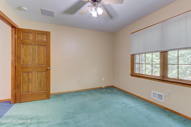 143 Siloam Rd, Freehold, NJ 07728 - carpeted spare room with ceiling fan and a smoke detector