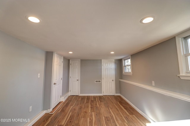 42 Cherry Tree Farm Rd, Middletown, NJ 07748 - hall with wood finished floors and recessed lighting