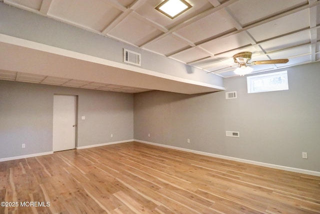 42 Cherry Tree Farm Rd, Middletown, NJ 07748 - below grade area with light wood-style floors and baseboards