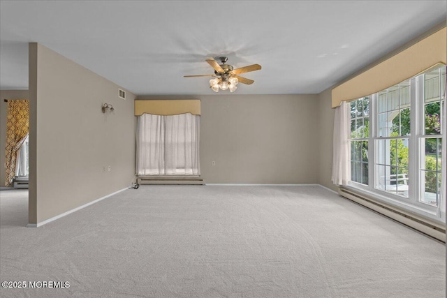 50 Normanton Ave, Manchester, NJ 08759 - carpeted empty room featuring a ceiling fan and baseboard heating