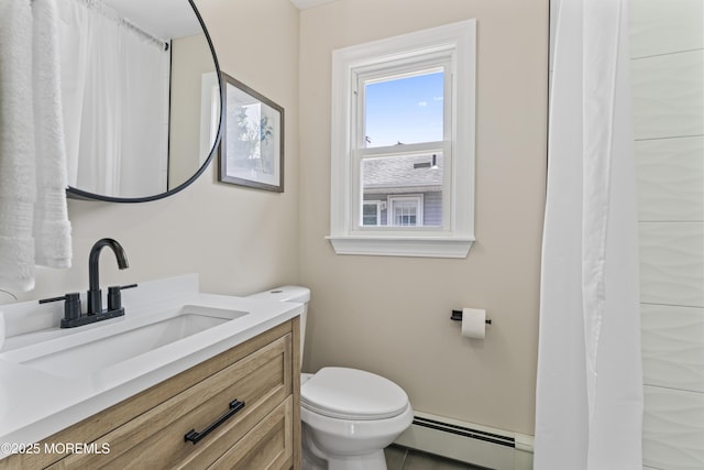 696 Jamaica Blvd, Toms River, NJ 08757 - bathroom featuring a baseboard heating unit and vanity