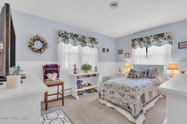 8 Wisconsin Ln, Whiting, NJ 08759 - bedroom with a wainscoted wall and light carpet