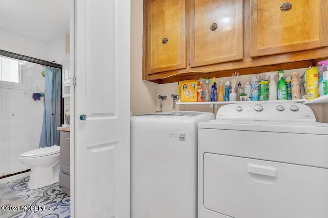 8 Wisconsin Ln, Whiting, NJ 08759 - laundry area featuring cabinet space and separate washer and dryer