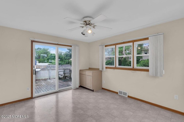 1316 Sunset Ave, Point Pleasant, NJ 08742 - spare room featuring healthy amount of natural light and ceiling fan