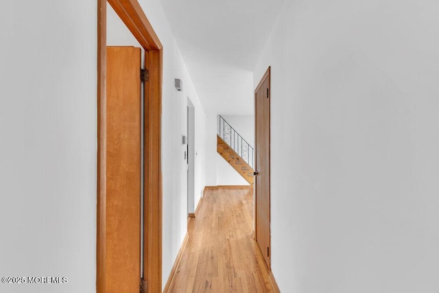 1316 Sunset Ave, Point Pleasant, NJ 08742 - corridor with light wood-type flooring and stairs