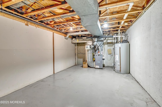 8 Armistead Ky, Colts Neck, NJ 07722 - unfinished basement featuring water heater and heating unit