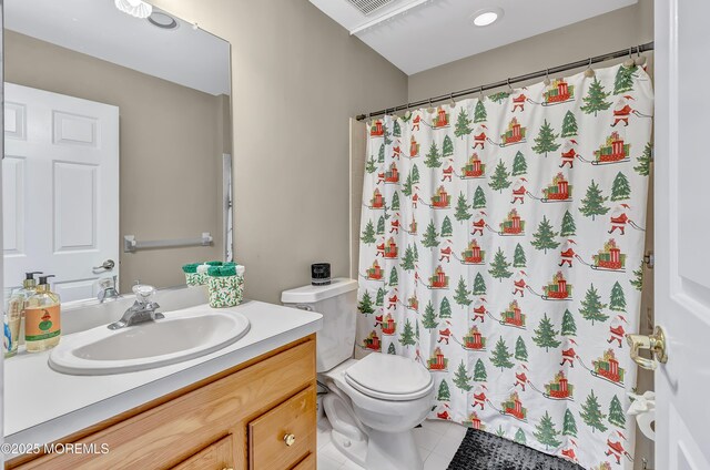 8 Armistead Ky, Colts Neck, NJ 07722 - full bath featuring vanity, tile patterned flooring, and curtained shower