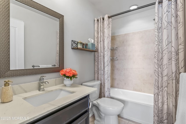 126 Waypoint Dr, Eatontown, NJ 07724 - bathroom with shower / bath combination with curtain and vanity