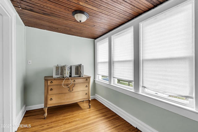 1103 A St, Belmar, NJ 07719 - sitting room with wood ceiling and light wood finished floors
