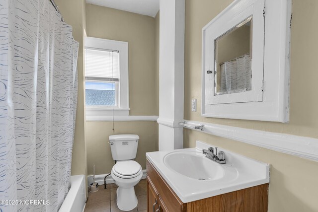 1103 A St, Belmar, NJ 07719 - bathroom featuring vanity and tile patterned flooring