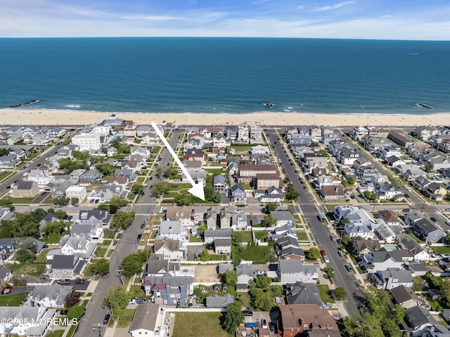 1103 A St, Belmar, NJ 07719 - aerial view of property and surrounding area with expansive coastline
